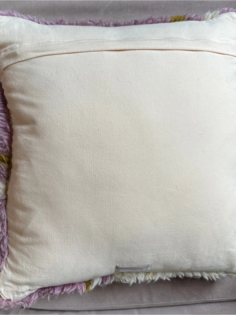 Wool and Cotton Tufted Pillow - Picture 5 of 7